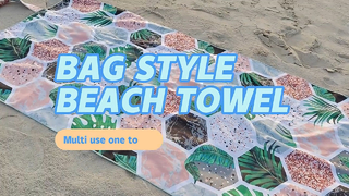 Bolsa de toalla de playa de microfibra de secado rápido