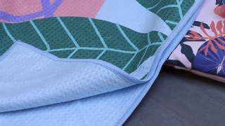 Toalla de playa tipo gofre de secado rápido