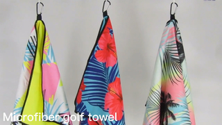 Toalla de golf tipo gofre, súper absorbente, de secado rápido