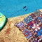 Toalla de playa por encargo del ante de la microfibra 88%Polyester 12%Polyamide
